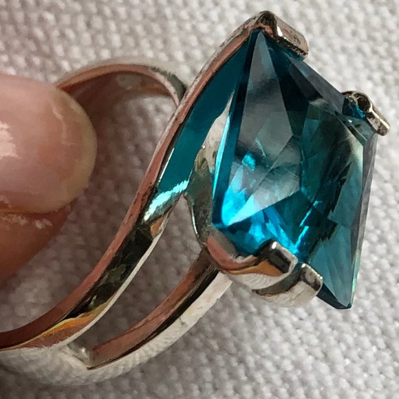 Sterling Ring 7 dichroic glass NEW - Picture 5 of 7